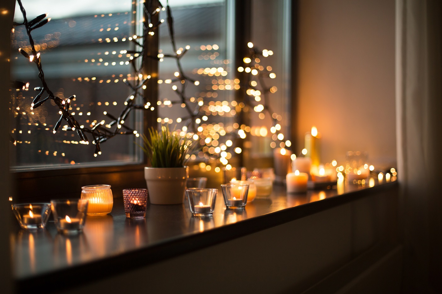 luces navidad ventana