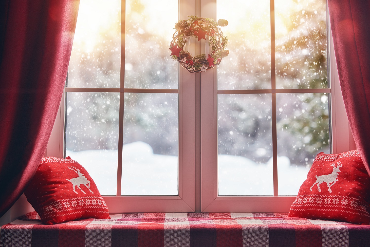 Navidad cortinas 