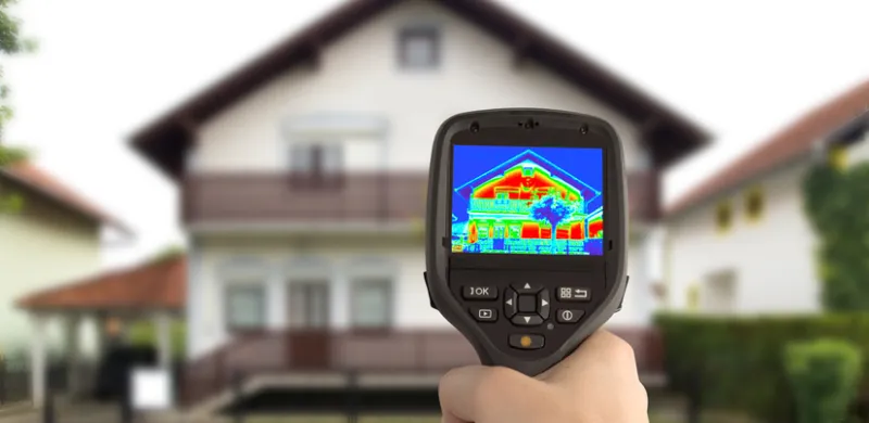 Heat Loss Detection of the House With Infrared Thermal Camera