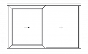 Esquema A ventana 2 hojas