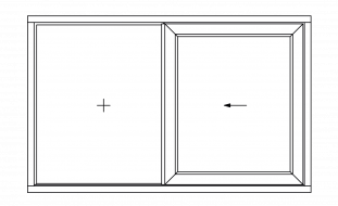 Esquema B ventana 2 hojas